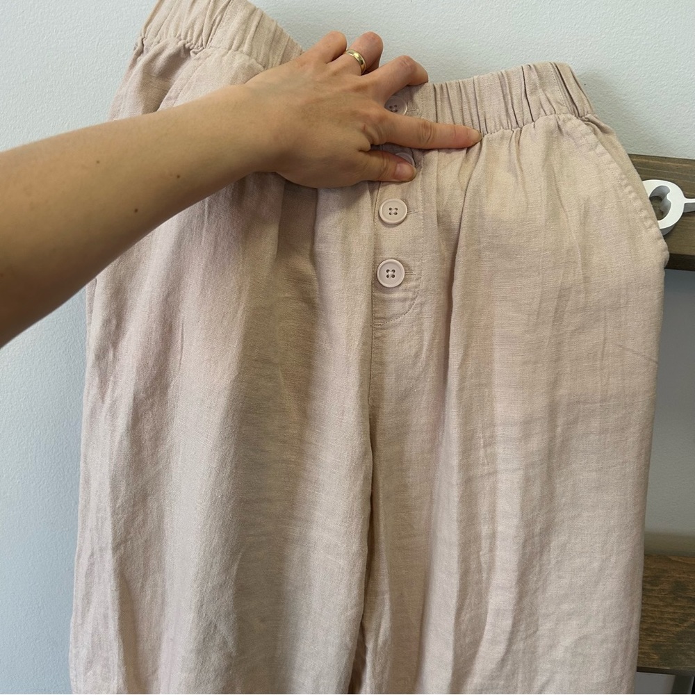 LOFT Outlet Linen Blend Pants High Rise Rise Size Small - Picture 7 of 8